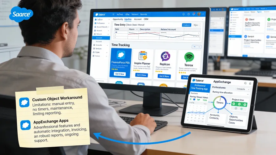 Salesforce Time Tracking: Native Options & AppExchange Integrations