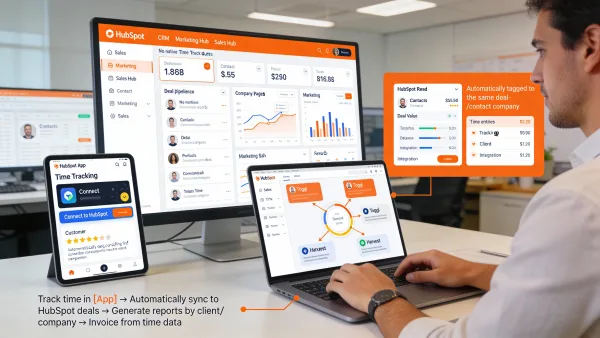 HubSpot Time Tracking: Native Features & Integration Options
