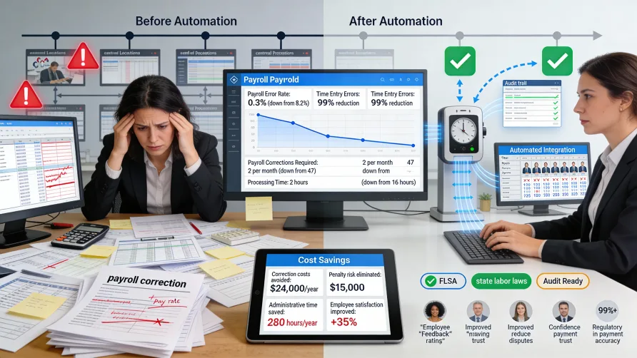 How Automated Time Tracking Reduces Payroll Errors