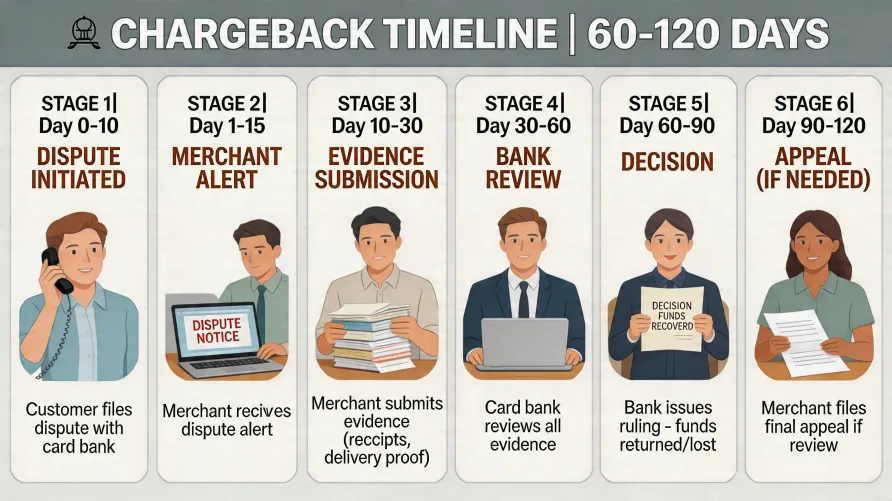 A Chargeback Dispute Timeline: Week by Week
