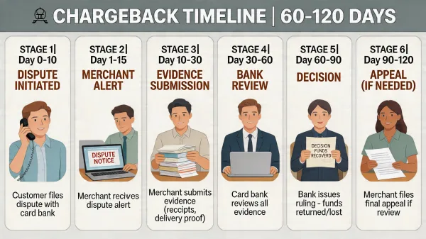 A Chargeback Dispute Timeline: Week by Week