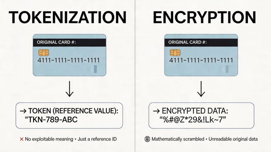 Tokenization vs Encryption: What Actually Protects Card Data