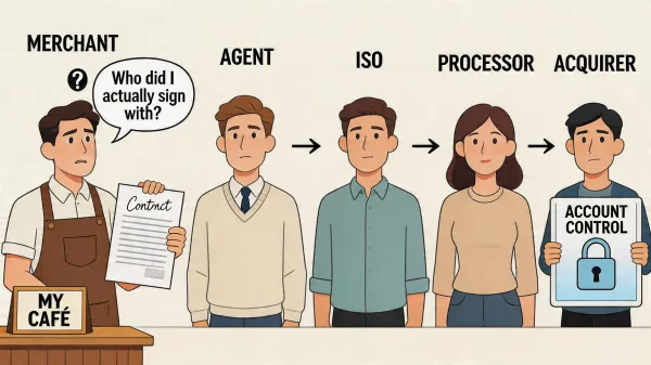 The Acquirer-Processor-ISO-Agent Chain