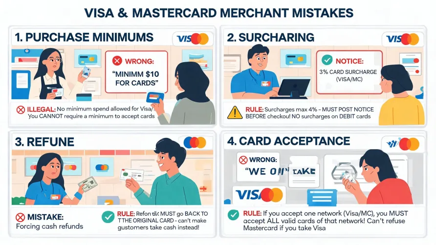 Visa and Mastercard Merchant Operating Rules: What Every Merchant Should Know