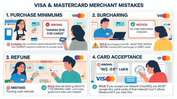 Visa and Mastercard Merchant Operating Rules: What Every Merchant Should Know
