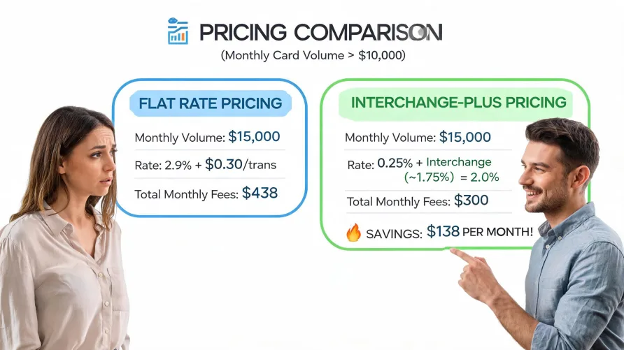 How to Choose Between Interchange-Plus and Flat-Rate Pricing